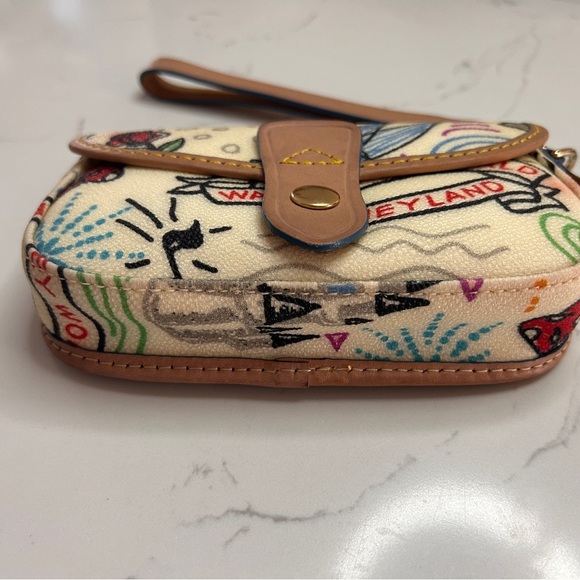 Dooney & Bourke Vintage Disney Flap Wristlet, Collectors Item, RARE, Like New!